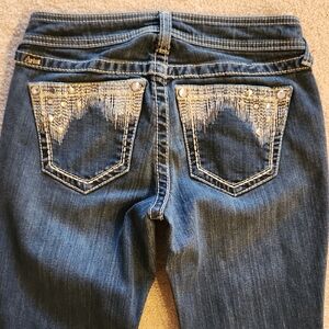 Ariat Turuoise Blue Women's Studded Denim Jeans 26R